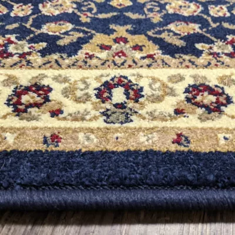 Como Terry Traditional Oriental Indoor Round Area Rug