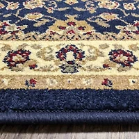 Como Terry Traditional Oriental Indoor Round Area Rug