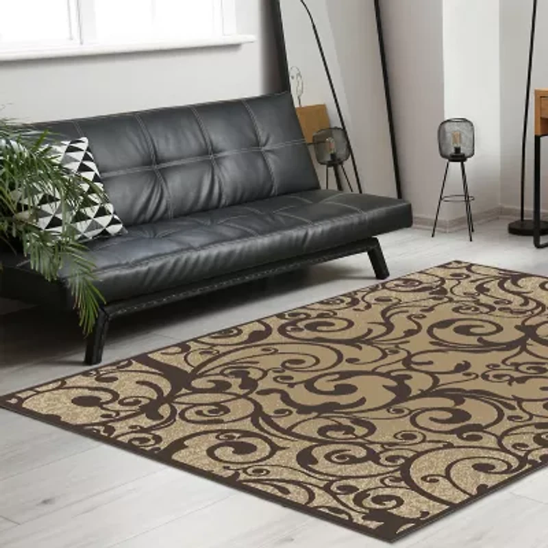Radici Pisa Scroll Modern Transitional Area Rug