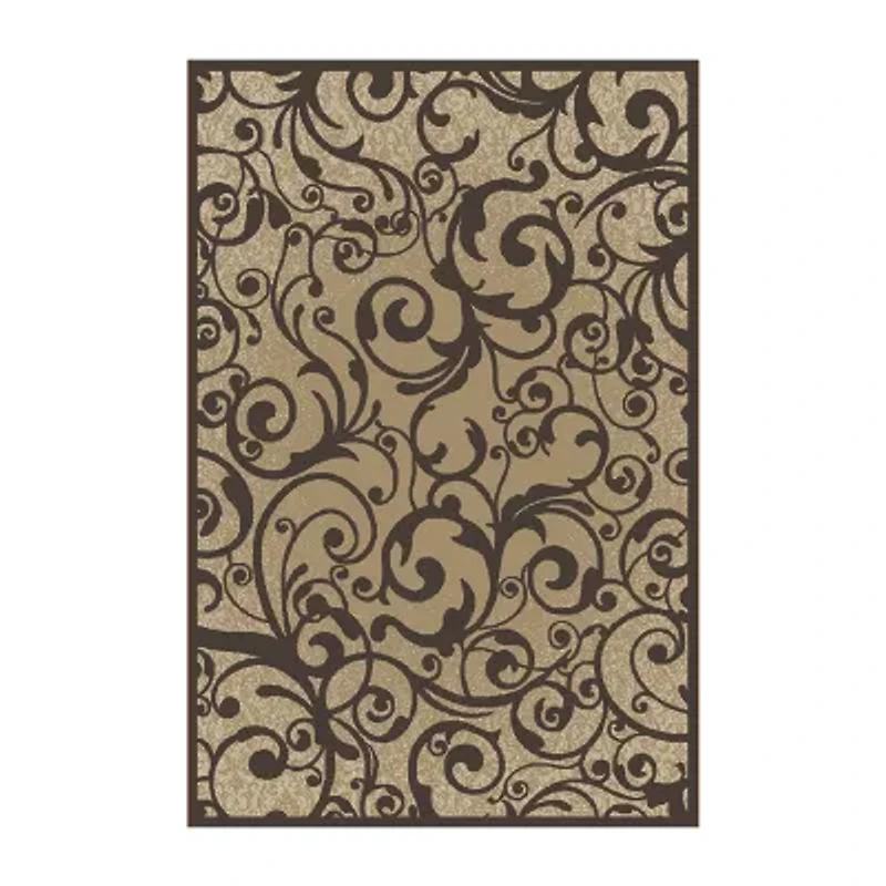 Radici Pisa Scroll Modern Transitional Area Rug