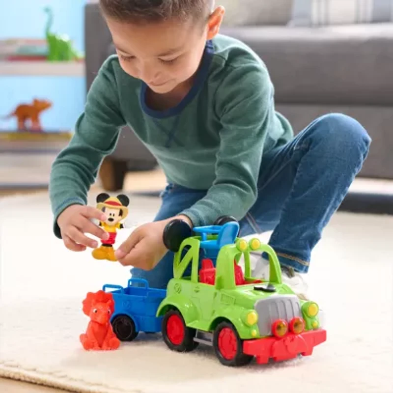 Disney Collection Dino Safari Vehicle Mickey Mouse Toy Playset