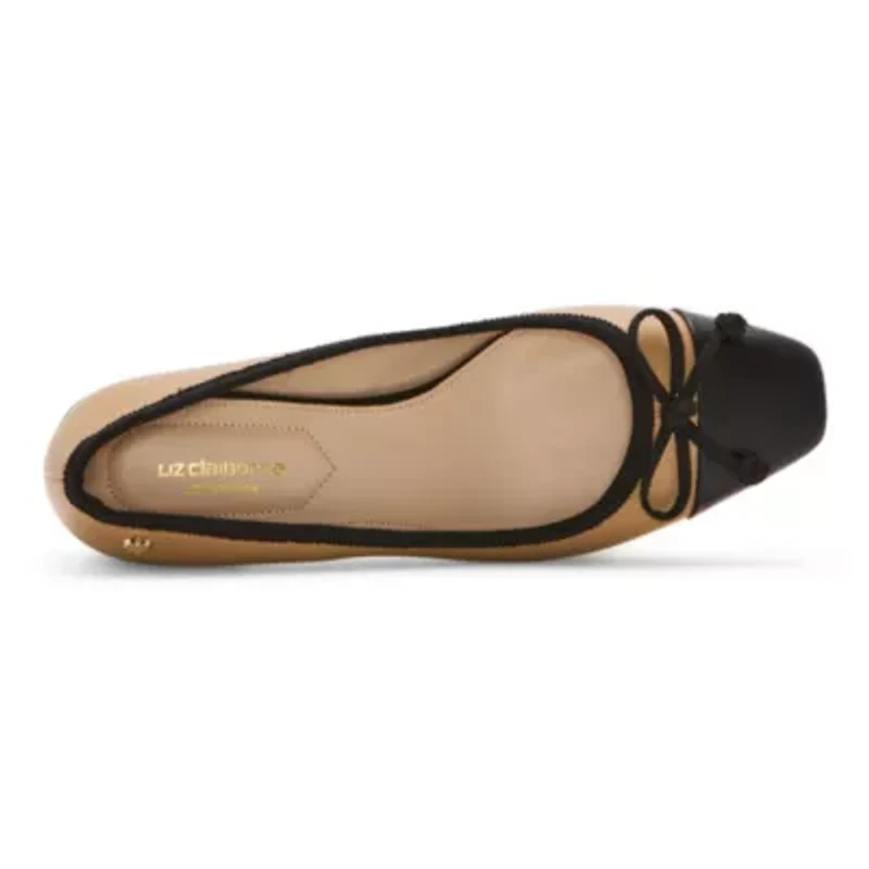 Liz Claiborne Womens Fredson Cap Closed Toe Flat Heel Pumps