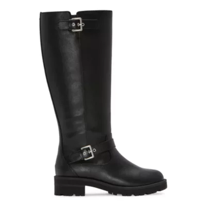 Arizona Jean Co Womens Tioga Block Heel Buckle Combat Boots