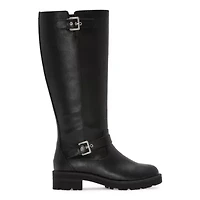 Arizona Jean Co Womens Tioga Block Heel Buckle Combat Boots