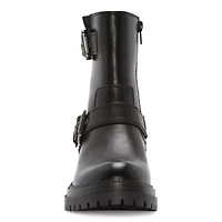 Arizona Jean Co Womens Tilpa Stacked Heel Combat Boots