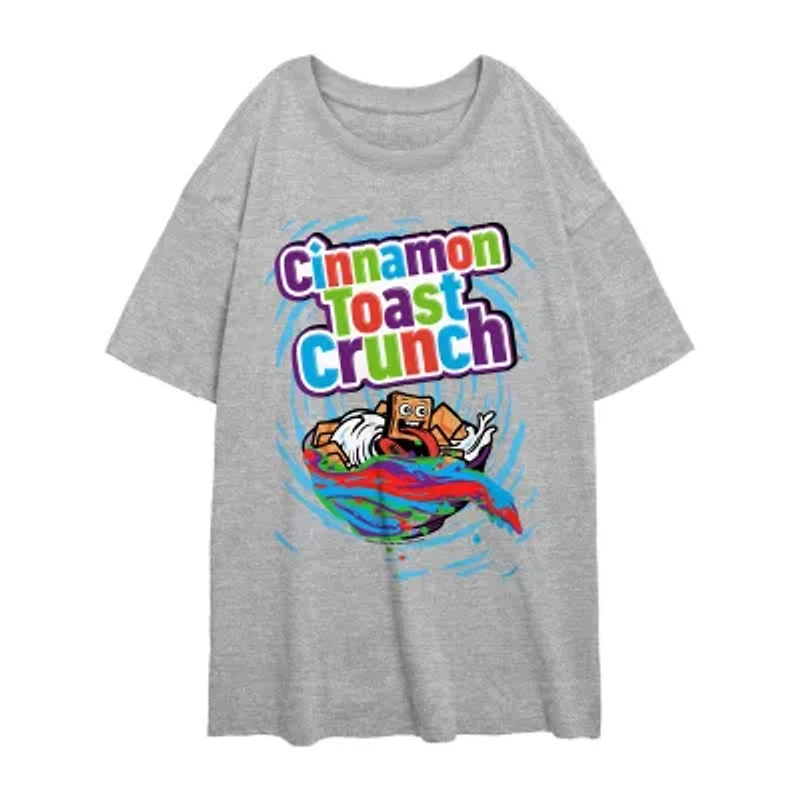 Cinnamon Toast Crunch Tee Womens Crew Neck Short Sleeve Regular Fit Juniors Graphic T-Shirt