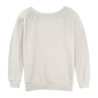 Womens Crew Neck Long Sleeve Juniors Sweatshirt