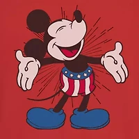 Womens Juniors Crew Neck Short Sleeve Regular Fit Mickey and Friends Mouse Graphic T-Shirt