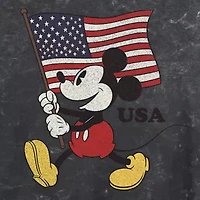 Womens Juniors Crew Neck Short Sleeve Regular Fit Mickey and Friends Mouse Graphic T-Shirt