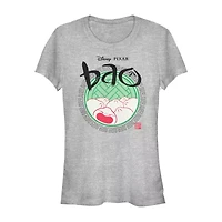 Pixar Bao Womens Crew Neck Short Sleeve Regular Fit Juniors Graphic T-Shirt