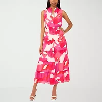 MSK Womens Sleeveless Floral Maxi Dress
