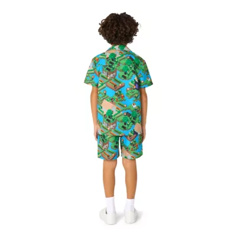 Opposuits Little Boys 2-pc. Minecraft Short Set