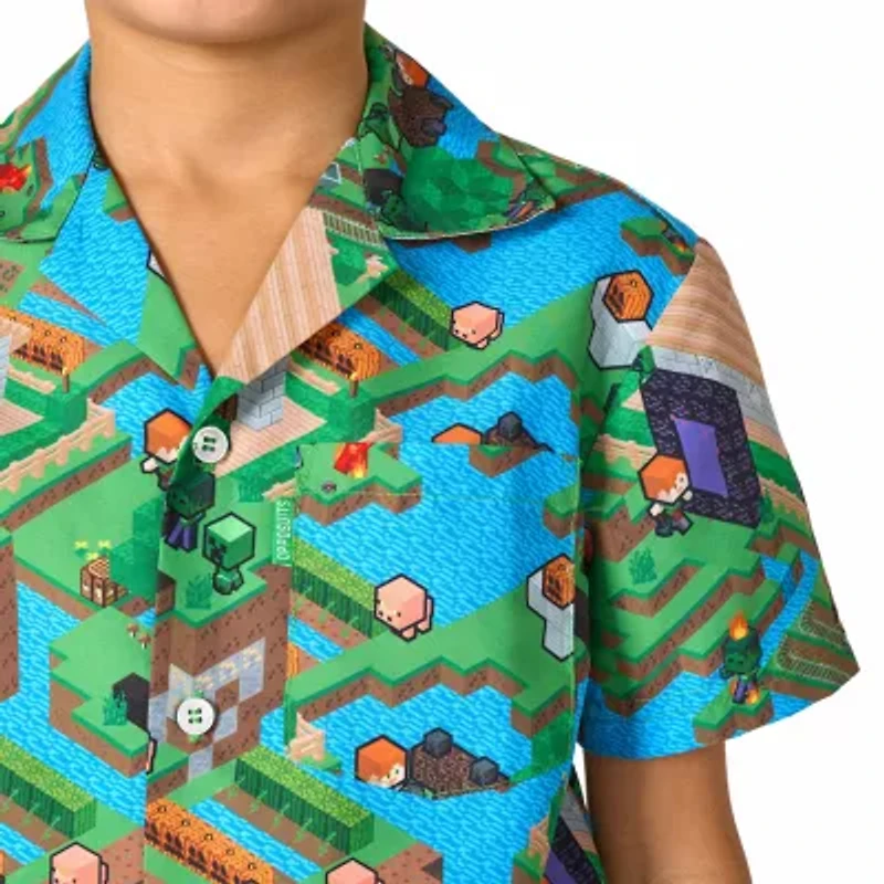 Opposuits Little Boys 2-pc. Minecraft Short Set