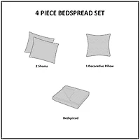 Madison Park Levine 4-pc. Bedspread Set