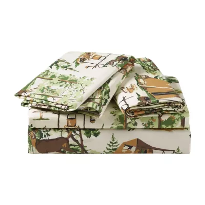 Makers Collective Camp Wandawega 100% Cotton Percale Sheet Set
