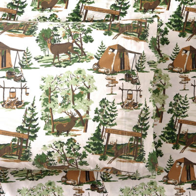 Makers Collective Camp Wandawega 100% Cotton Percale Sheet Set