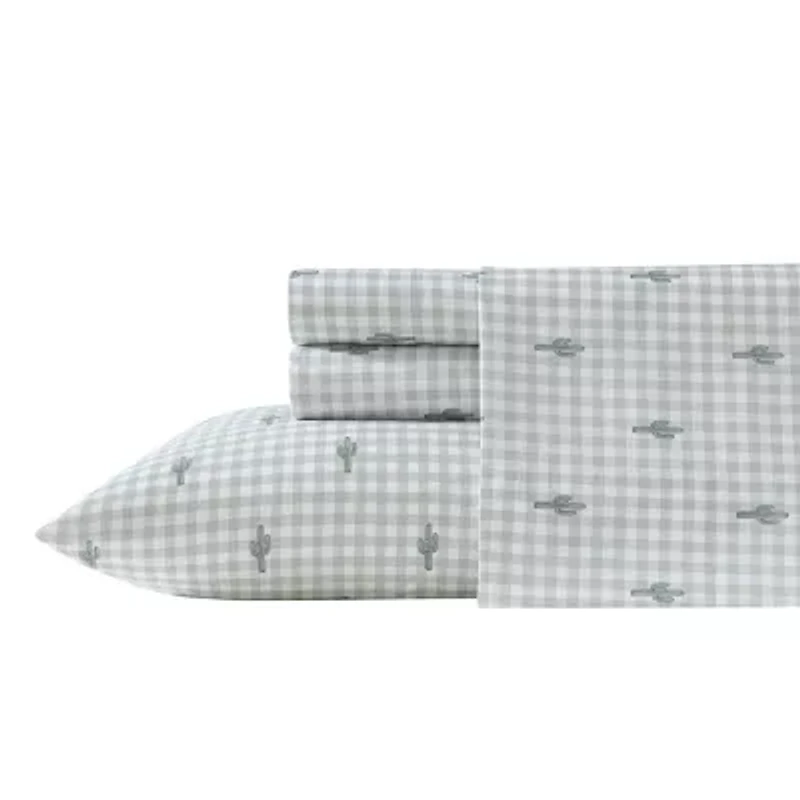 Wrangler Cactus Gingham Sheet Set