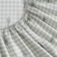 Wrangler Cactus Gingham Sheet Set