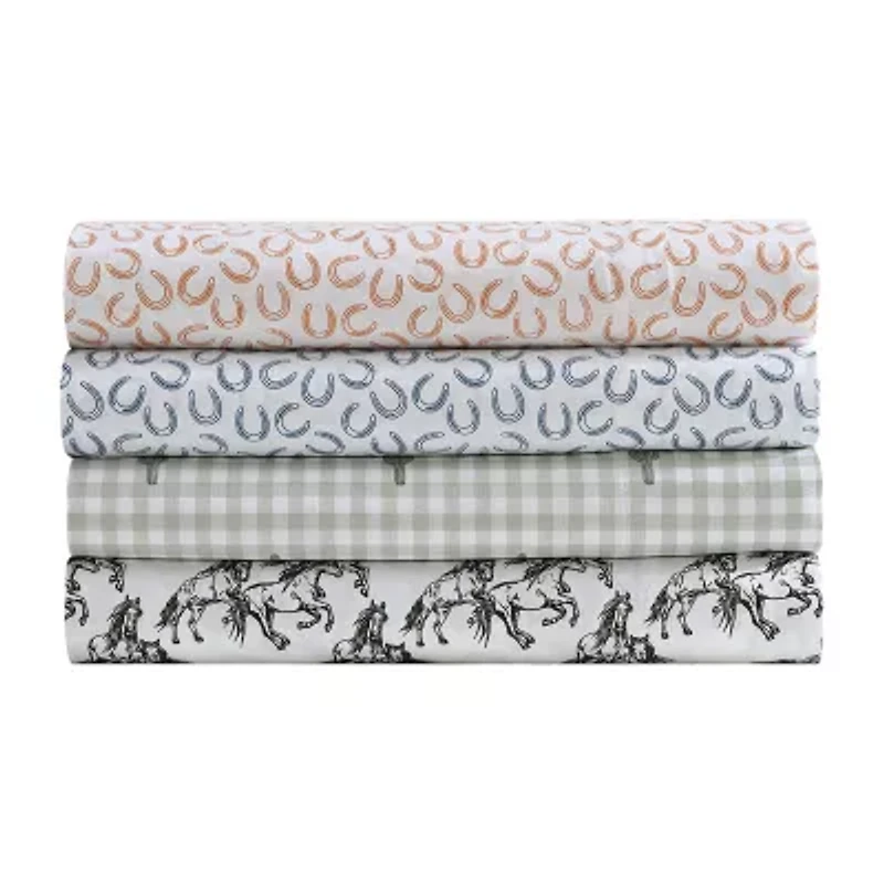 Wrangler Cactus Gingham Sheet Set