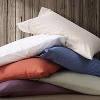 Eddie Bauer Solid Peached Percale Sheet Set
