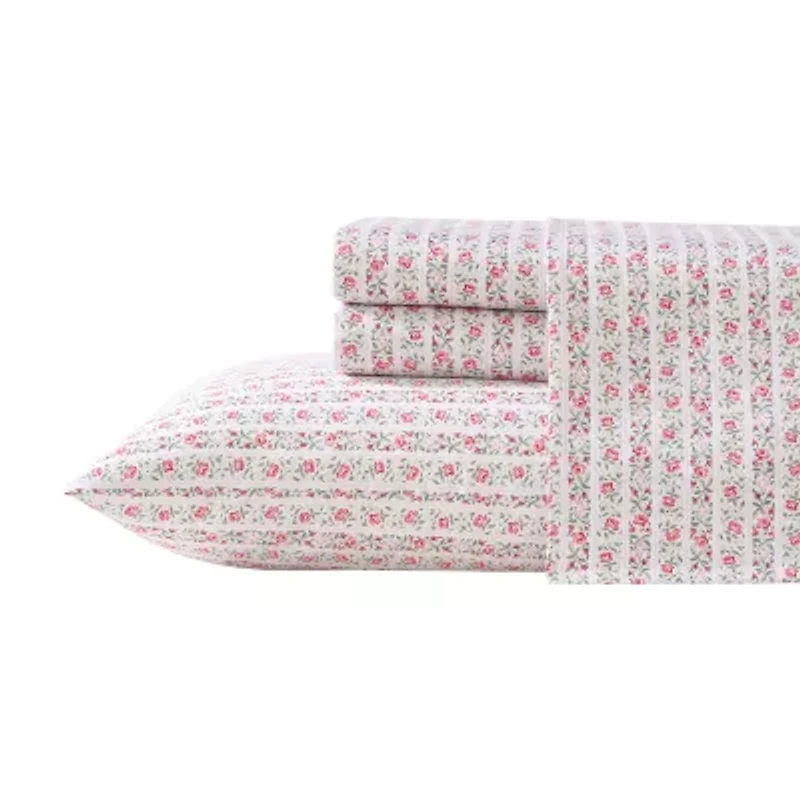 Laura Ashley Marta Stripe 300tc Sheet Set