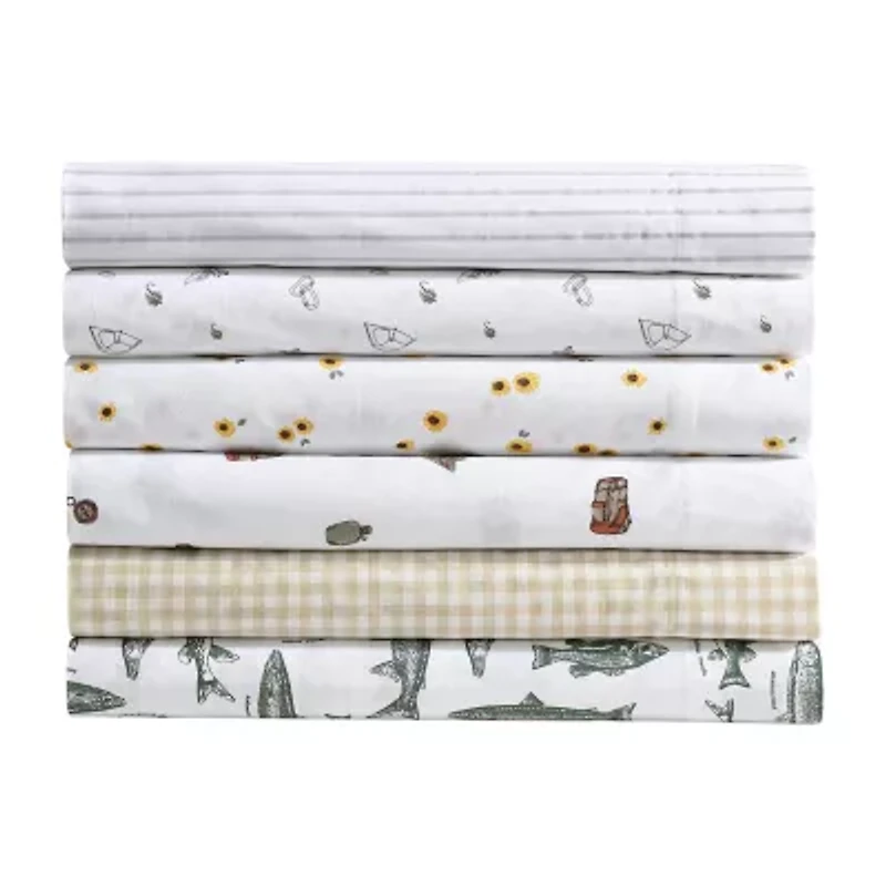 Eddie Bauer Wes Fish Face Sheet Set