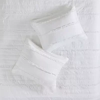 Madison Park Isabella 4-Pc Ruffle Quilt Set With Throw Pillow