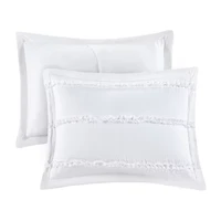 Madison Park Isabella 4-Pc Ruffle Quilt Set With Throw Pillow