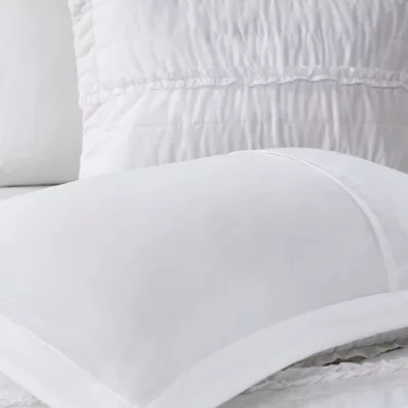 Madison Park Isabella 4-Pc Ruffle Quilt Set With Throw Pillow
