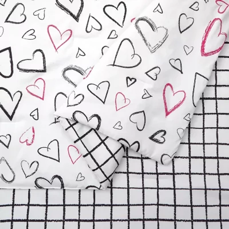 Urban Playground Roxy Hearts Reversible Comforter Set