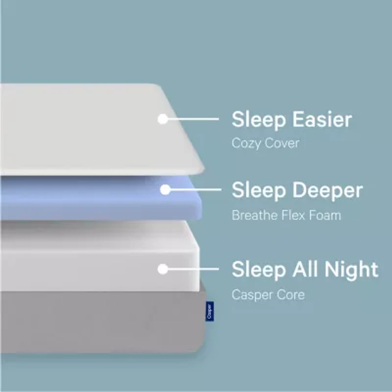The Casper Element 10" Memory Foam Medium Mattress a Box