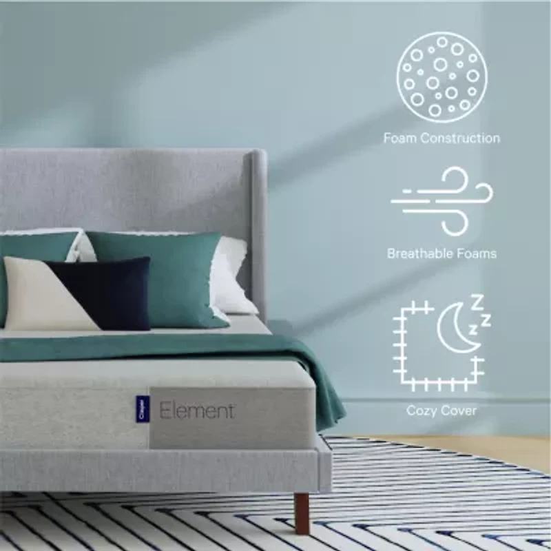 The Casper Element 10" Memory Foam Medium Mattress a Box
