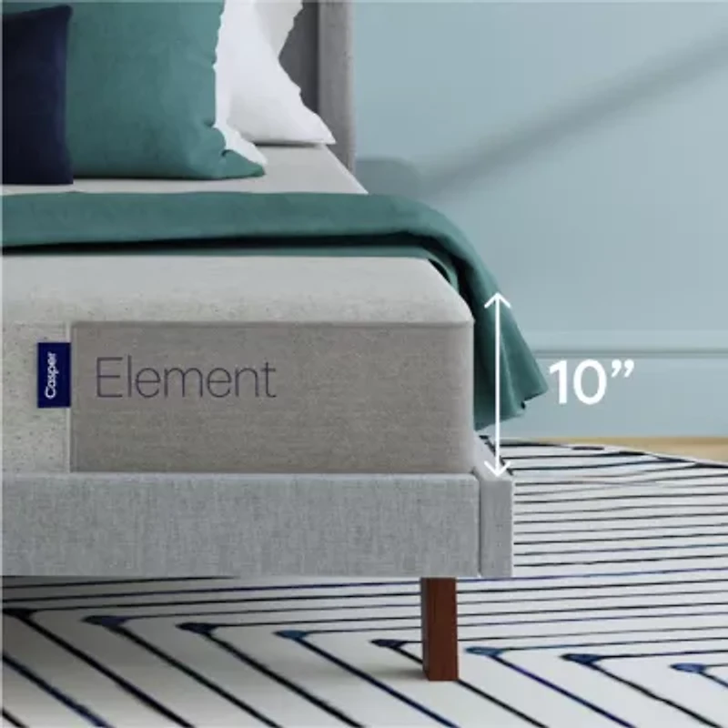 The Casper Element 10" Memory Foam Medium Mattress a Box