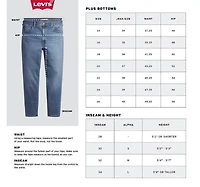 Levi's® Women's Plus Shaping Mid Rise Bermuda Short