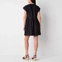 Isabel & Nina Womens Short Sleeve Shift Dress