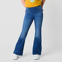 Thereabouts Little & Big Kid Girls Pull On Flare Leg Jean