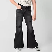 Thereabouts Little & Big Kid Girls Button Fly Flare Leg Jean