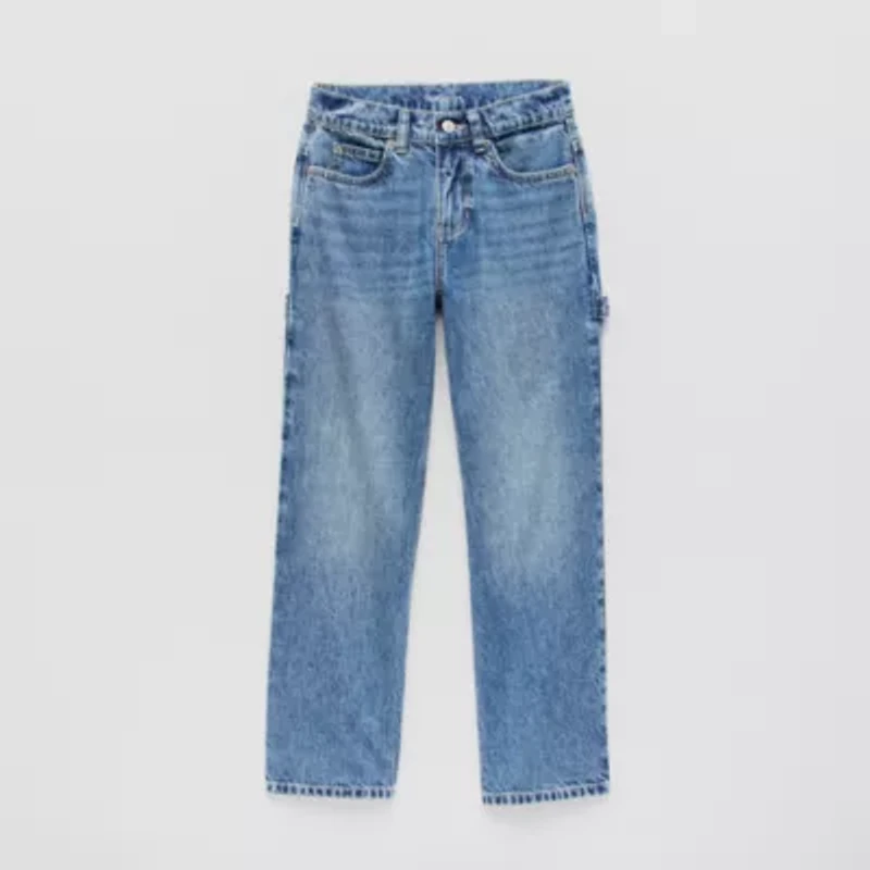 Thereabouts Little & Big Kid Boys Adjustable Waist Carpenter Jean