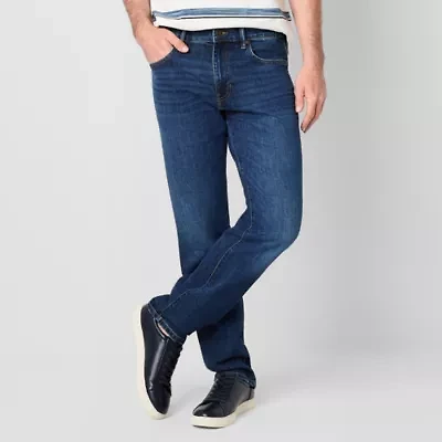 mutual weave Vintage Straight Mens Stretch Fabric Leg Jean