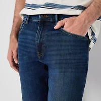 mutual weave Vintage Straight Mens Stretch Fabric Leg Jean