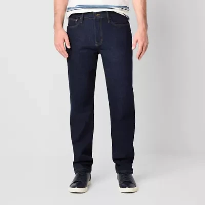 mutual weave Vintage Straight Mens Stretch Fabric Leg Jean