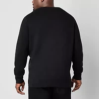 Shaquille O'Neal XLG Big and Tall Mens Crew Neck Long Sleeve Pullover Sweater