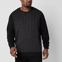Shaquille O'Neal XLG Big and Tall Mens Crew Neck Long Sleeve Pullover Sweater