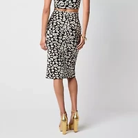 Bold Elements Womens Midi Pencil Skirt