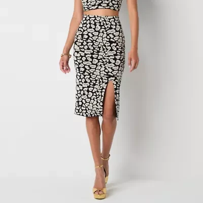Bold Elements Womens Midi Pencil Skirt
