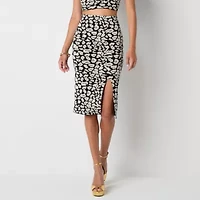 Bold Elements Womens Midi Pencil Skirt