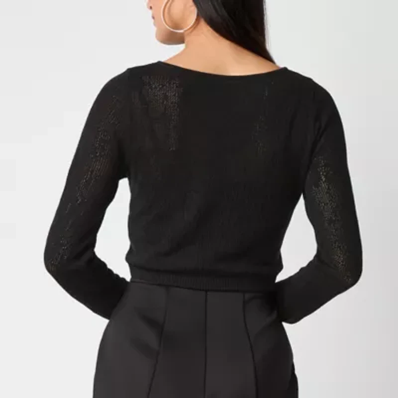 Bold Elements Womens Boat Neck Long Sleeve Pullover Sweater
