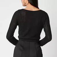 Bold Elements Womens Boat Neck Long Sleeve Pullover Sweater