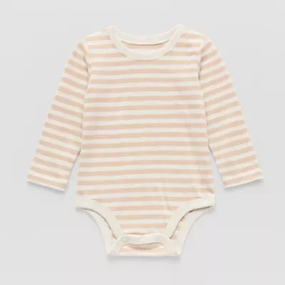 Okie Dokie Baby Boys Round Neck Long Sleeve Bodysuit