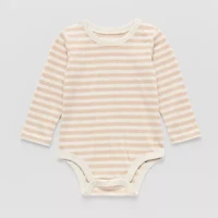 Okie Dokie Baby Boys Round Neck Long Sleeve Bodysuit